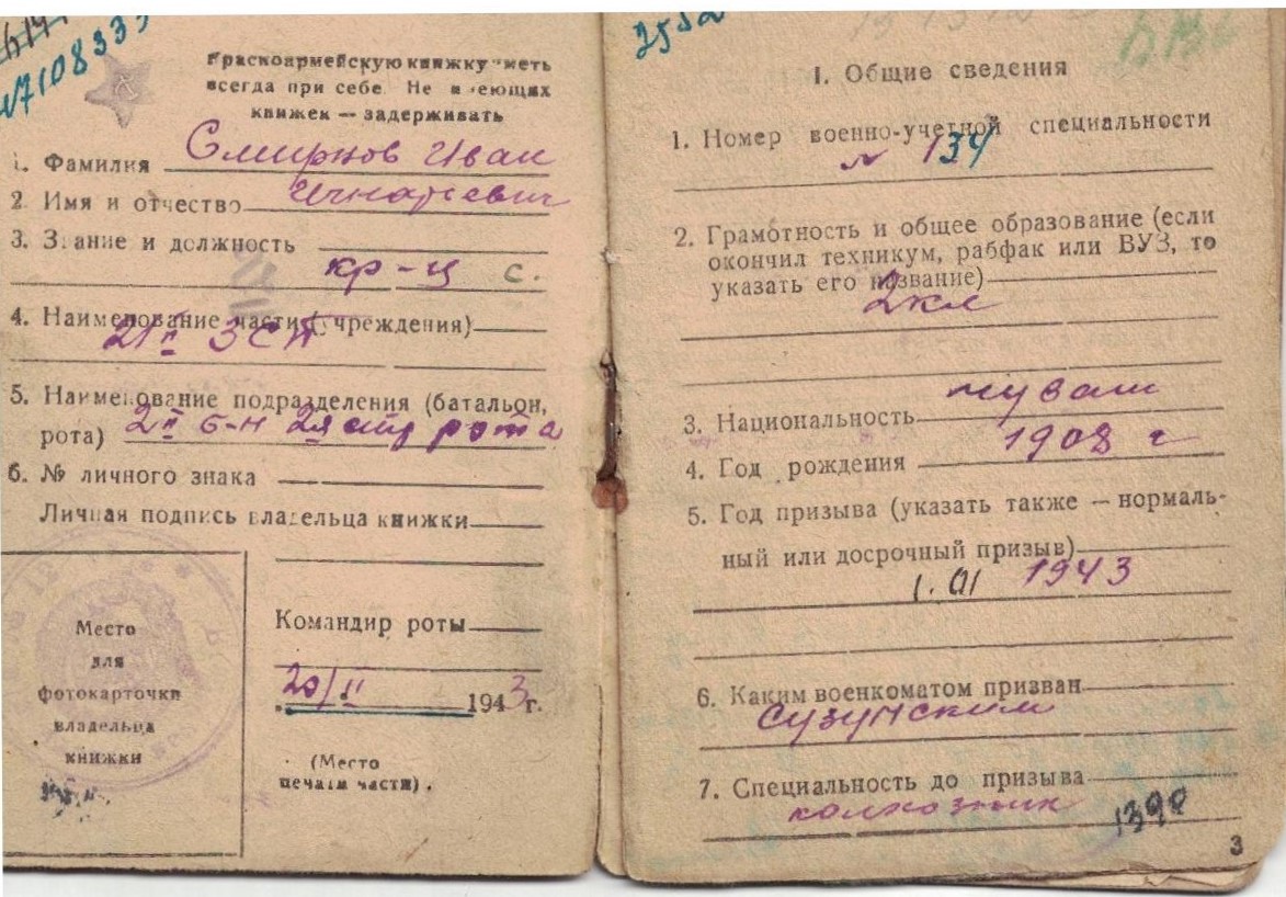 Смирнов Иван Игнатьевич, военный билет.jpg